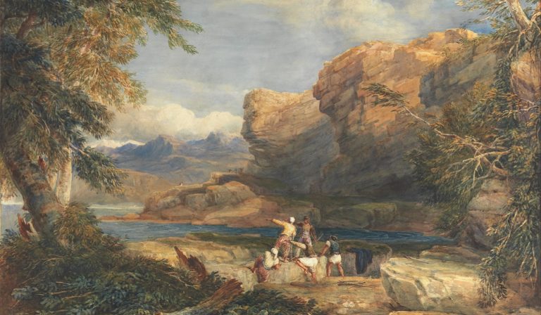 David Cox - Pirate's Isle painting