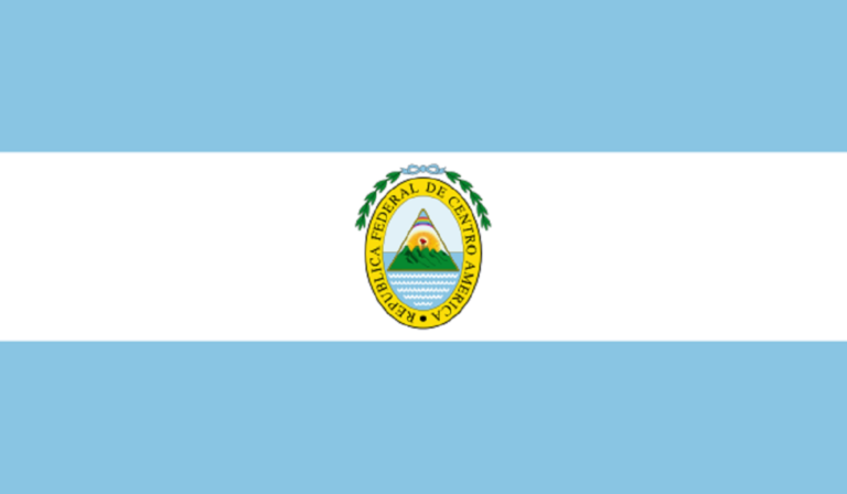 Flag of the Federal Republic of Central America, 1824–1839 Flag of the Federal Republic of Central America.svg