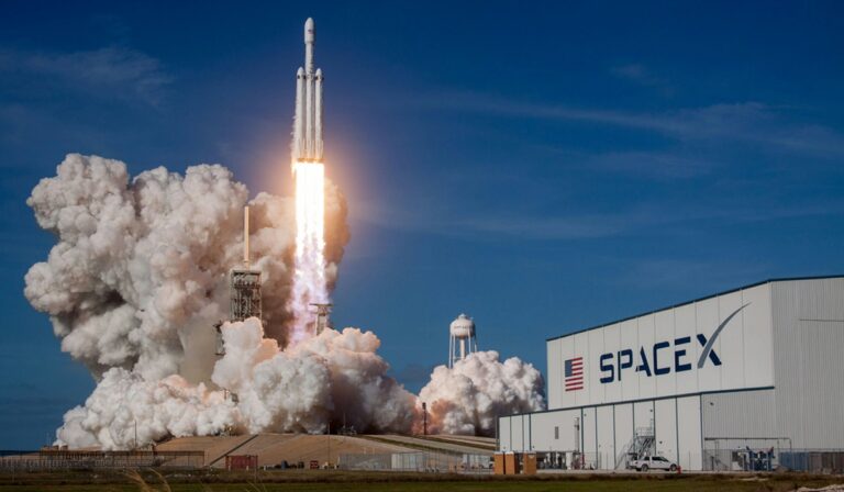 SpaceX rocket launching