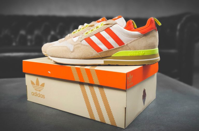 Adidas Shoes on a shoe box