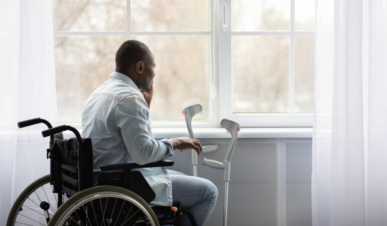 Man in wheel chair