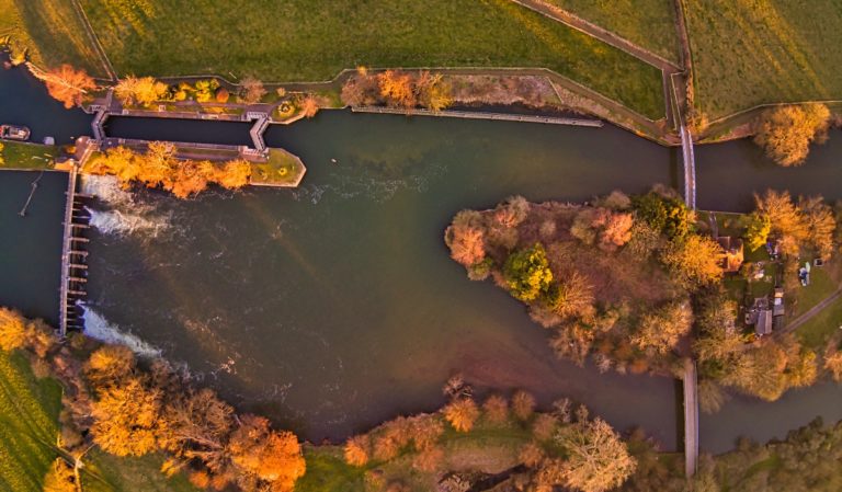 River Thames from above