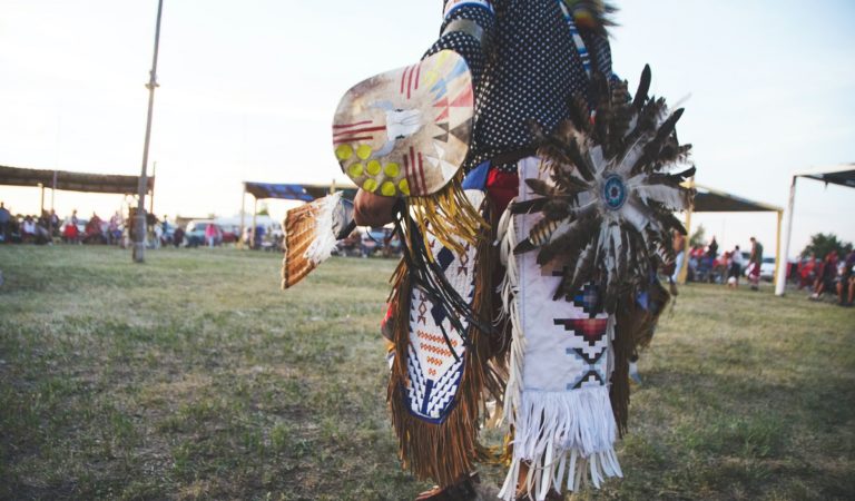 Person with Plains Indians clothing