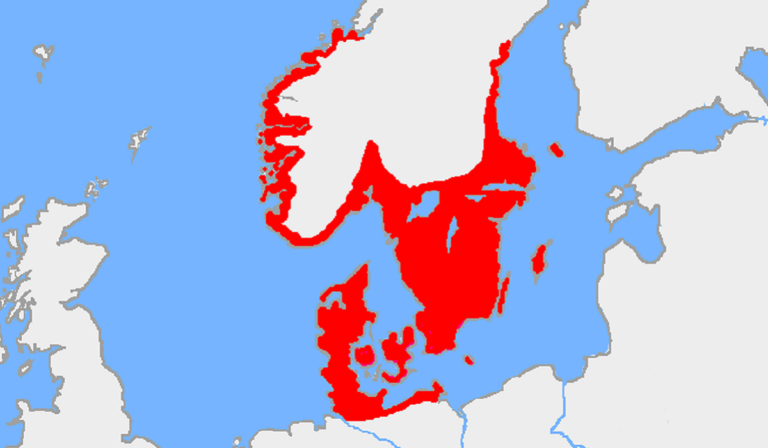 Map of the original areas inhabited (during the Bronze Age) by the peoples now known as Scandinavians