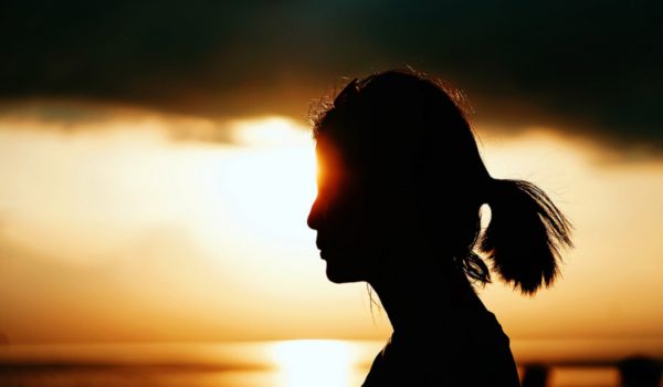 Woman's silhouette