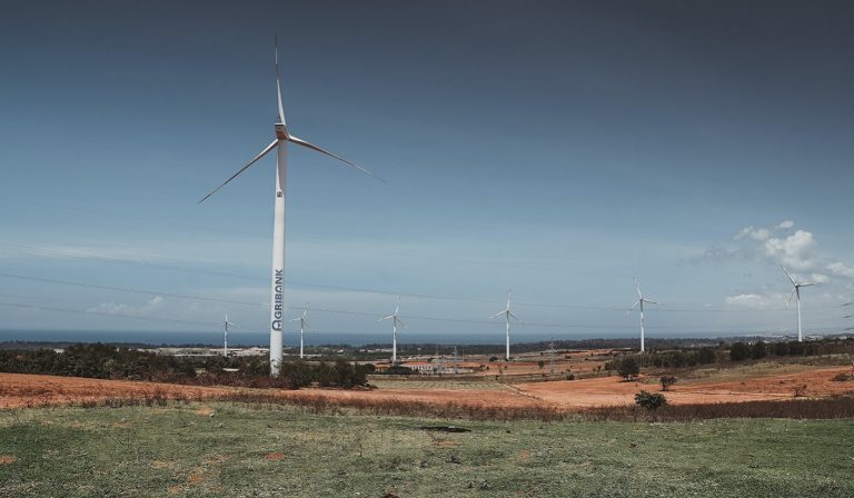 Wind Turbines at Bình Thuận Province, Vietnam