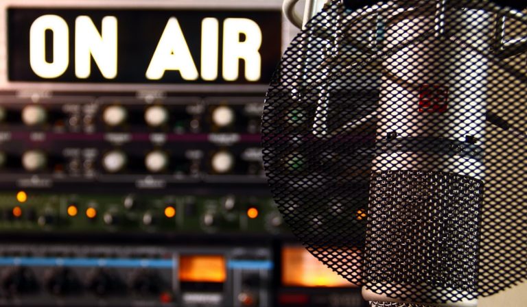 On Air radio sign