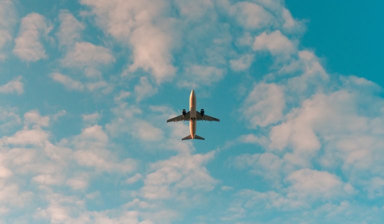 Airplane from underneath