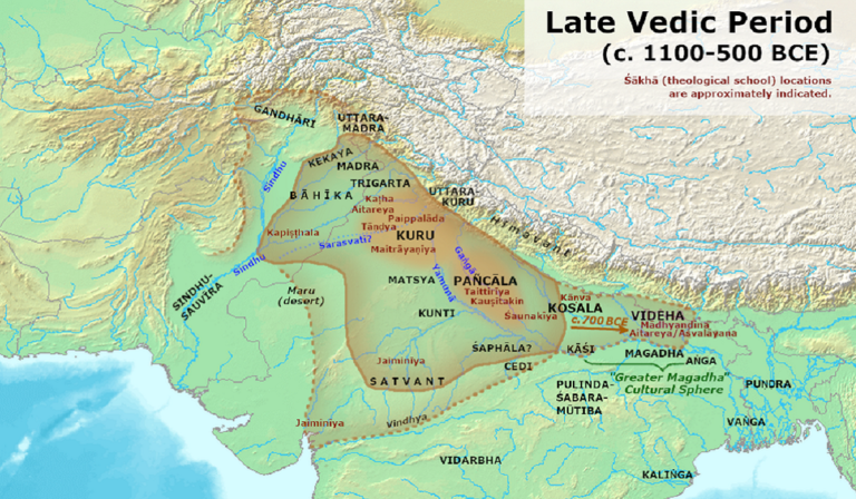 Map of Late Vedic Culture