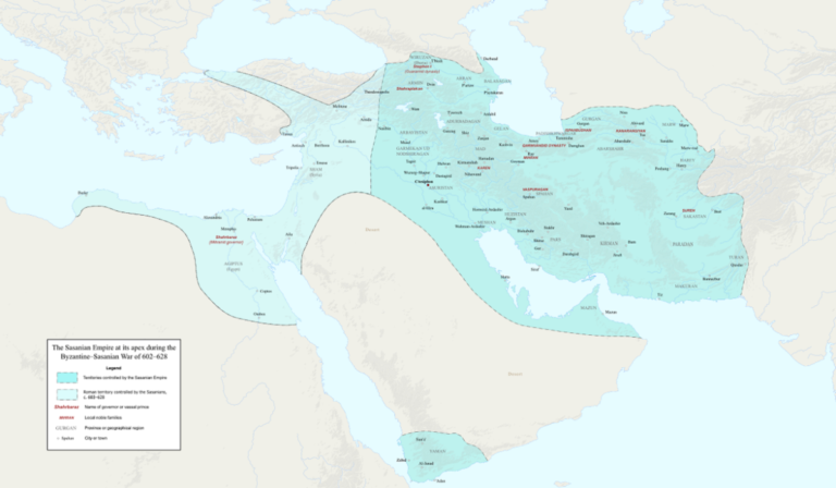 Map of Sasanian Empire