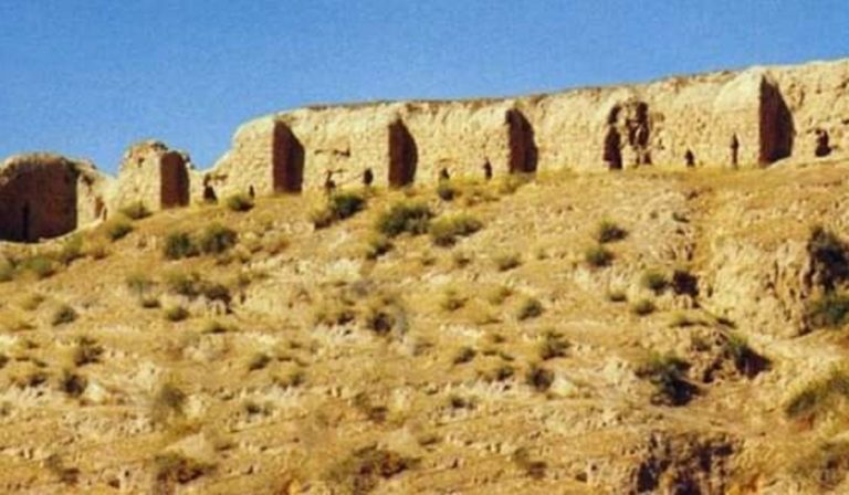 Ancient city walls of Samarkand, 4th century BCE