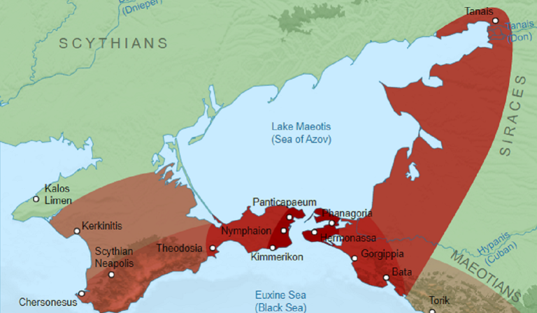 Map of Bosporan Kingdom