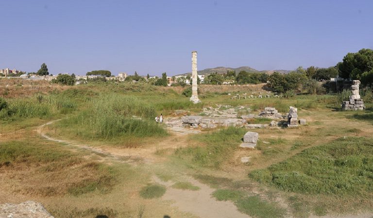 View of the site of the Temple of Artemis