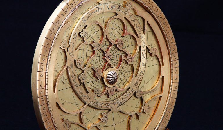 A modern astrolabe made in Tabriz, Iran in 2013.