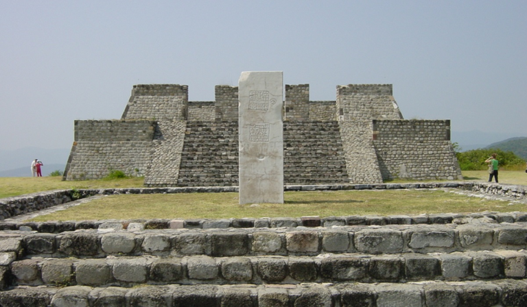 A pyramid in Xochicalco, Mexico