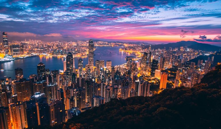 Hong Kong at night