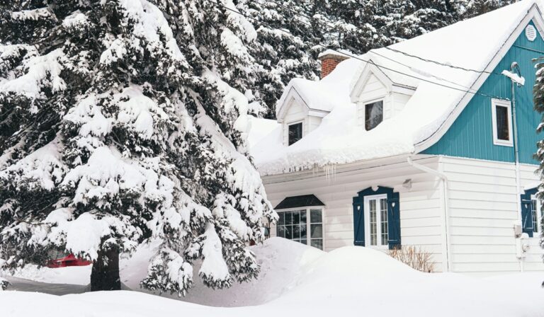 House in the snow