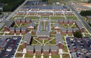 Barracks of the st Brigade nd Airborne Division at Fort Bragg