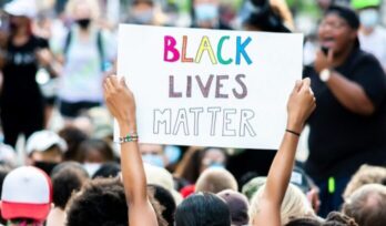 Black Lives Matter sign