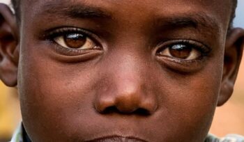 Close up of African boy's face|African children e