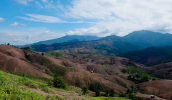 Deforested tropical hills