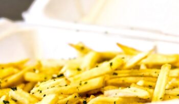 French fries in styrofoam container|michael discenza omwAMDxmkU unsplash