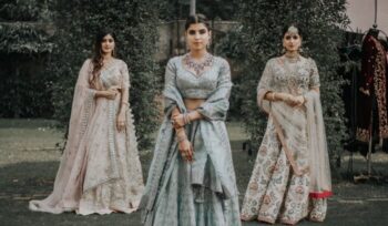 Indian women in wedding garb