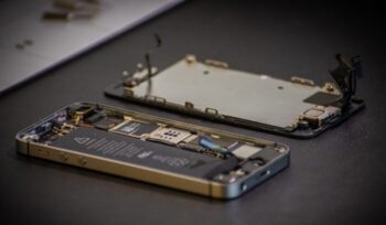 Insides of a smartphone