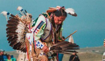 Lakota Native American Man at Pow Wow