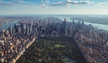 Manhattan aerial view