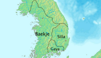 Map of Baekje Kingdom at its peak