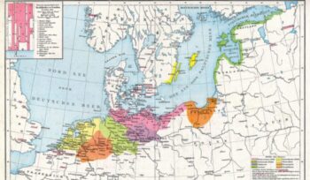 Map of Northern Europe in the 1400s