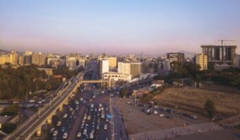 Meskel Square traffic in Addis Ababa