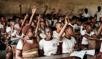 Nigerian children in school|b a f z