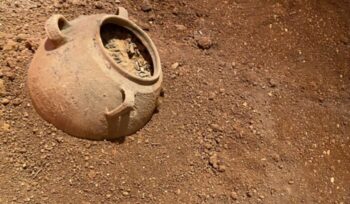 Pottery in the dirt