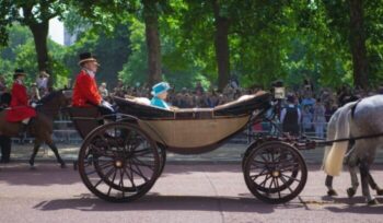 Queen Elizabeth II in carriage