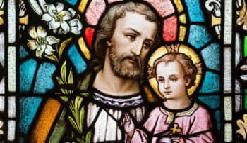 Saint Joseph stained glass