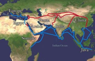 Silk road map