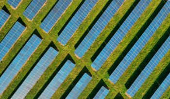 Solar farm from above