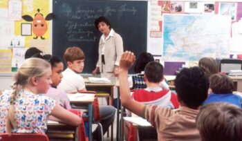 Students in a classroom