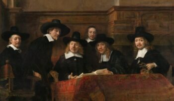 The Syndics of the Drapers' Guild painting by Rembrandt