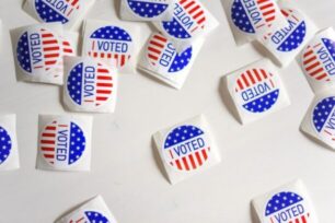 Voting stickers