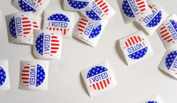 Voting stickers|Gerrymandering