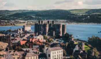 Wales castle and town