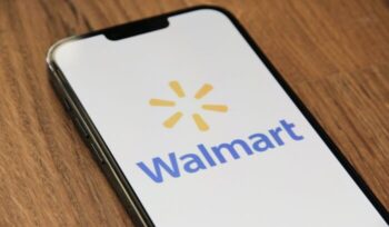 Walmart logo in a smartphone|Walmart