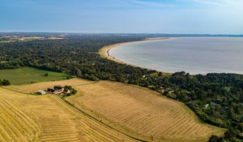 Coastal farmland in Denmark